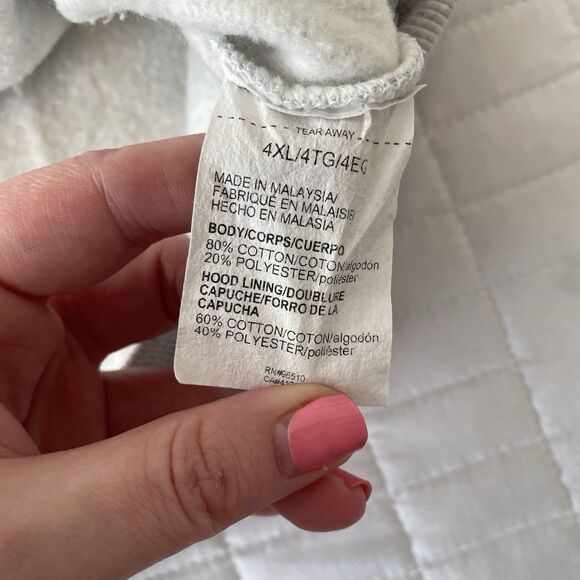 4XL Under Armour Hoodie Mens Blue Gray Camo Logo Pullover Sweatshirt Loose Fit - Picture 9 of 12